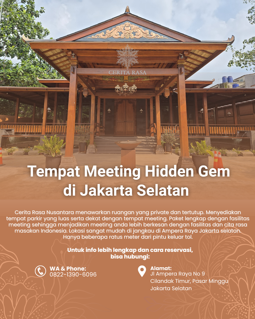 Paket Meeting Private Room Joglo Cerita Rasa Nusantara
